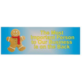 Gingerbread Man Panoramic Photo Hand Mirror (1.625" x 4.625")